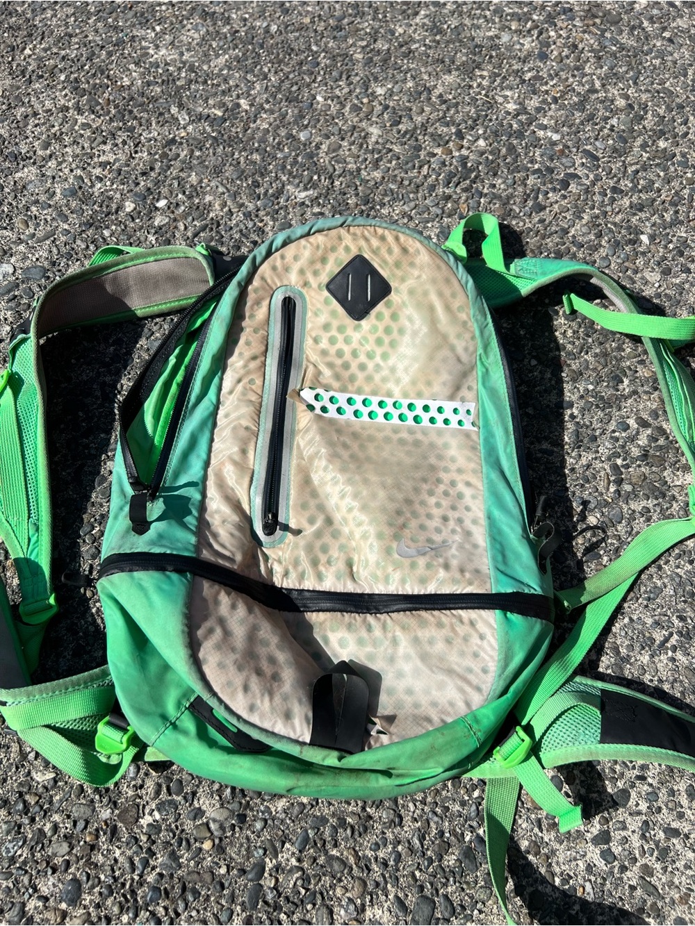 Nike Green and Light Tan Men's Backpack